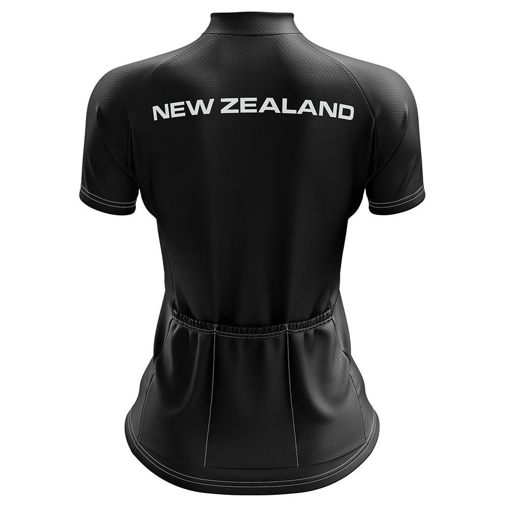 New Zealand Black SS Cycling Jersey