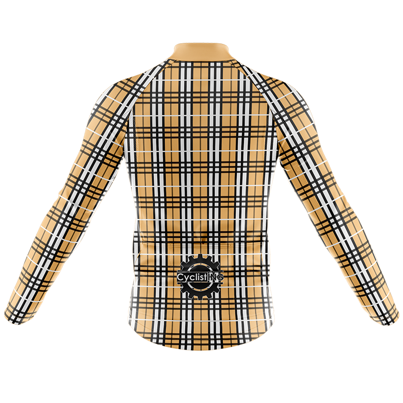 Plaid Long Sleeve Cycling Jersey