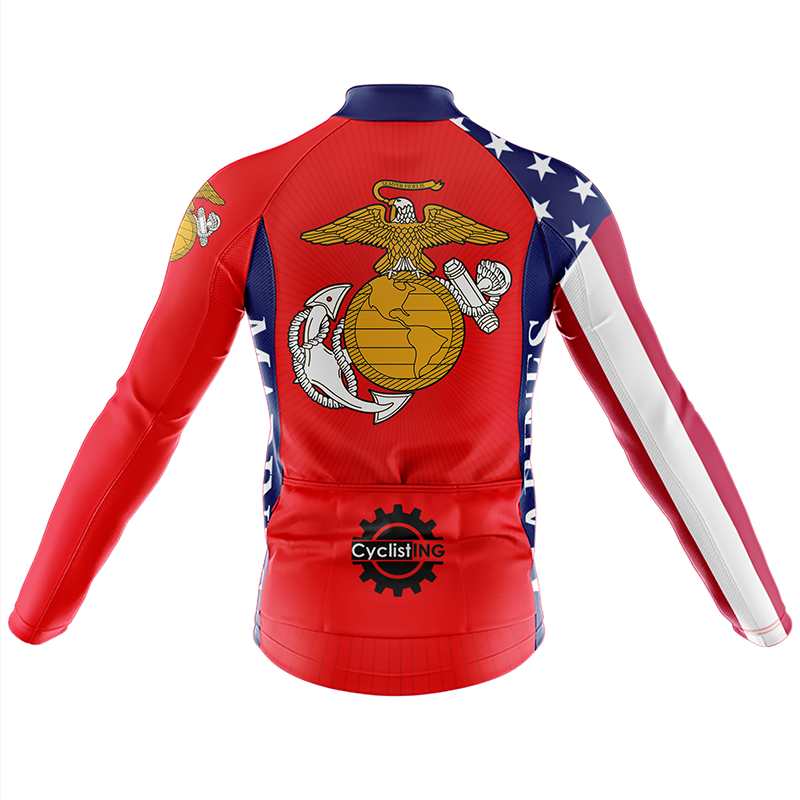 Marine Corps Lange Mouw Fietsshirt