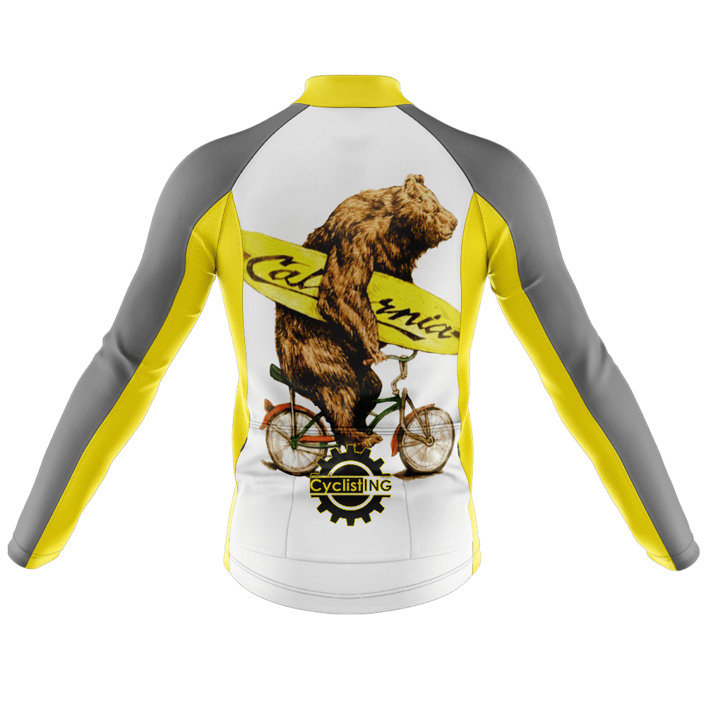 California Ride Bear Fietsshirt met Lange Mouwen