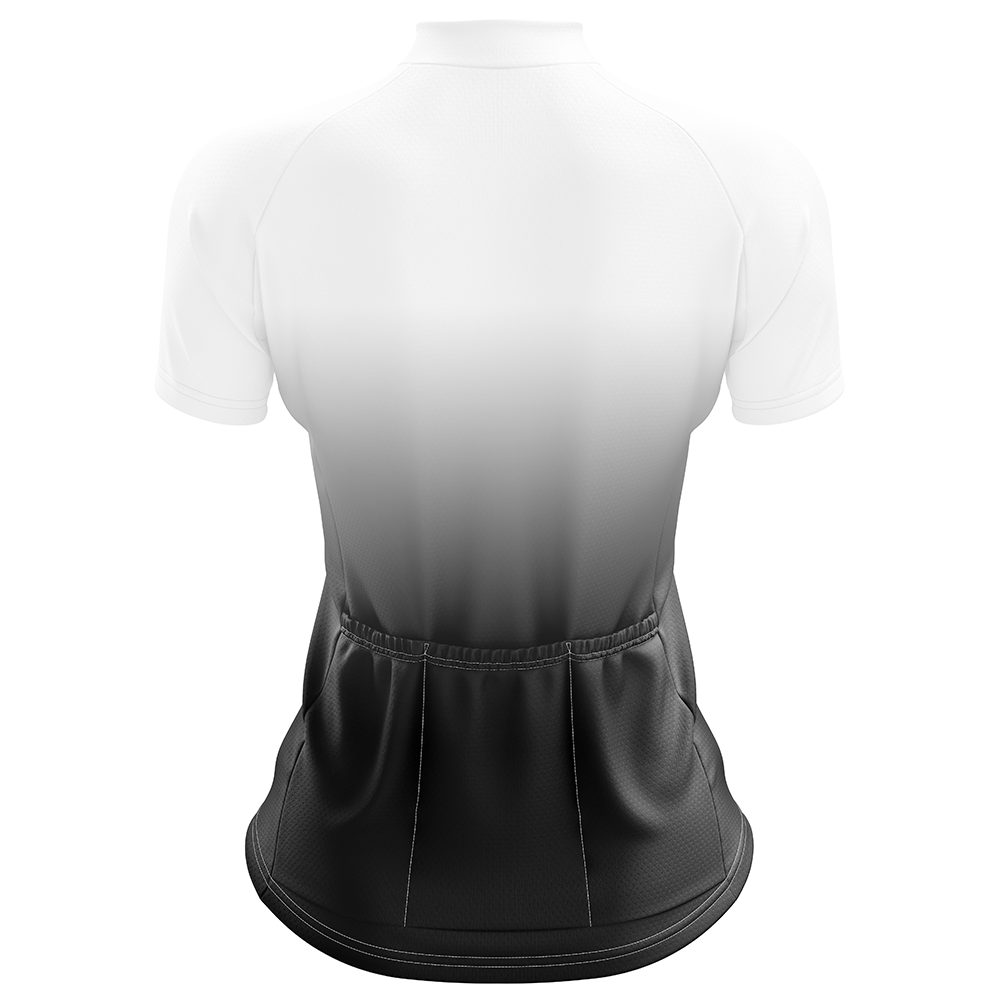 White Short Sleeve Cycling Jersey