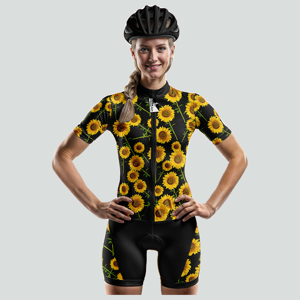 Sunflower Short Sleeve Cycling Jersey