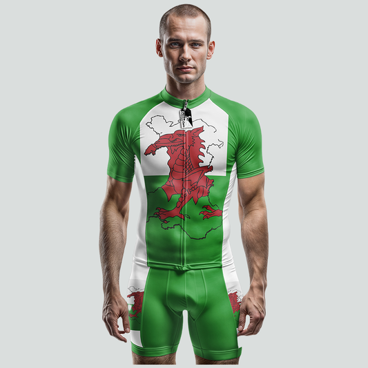 Wales Korte Mouw Fietsshirt
