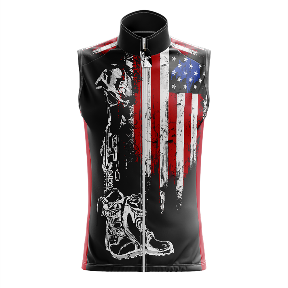 Honor the Fallen Warrior Sleeveless Cycling Jersey