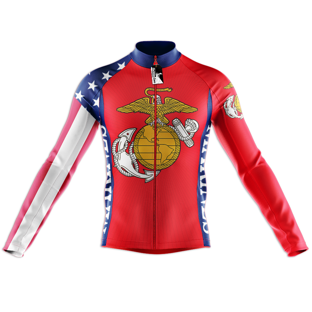 Marine Corps Lange Mouw Fietsshirt