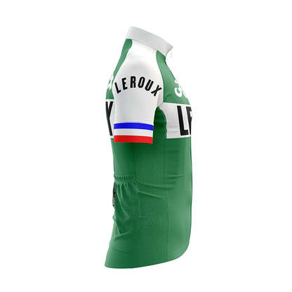 Retro Helyett Leroux Pro fietsshirt met korte mouwen