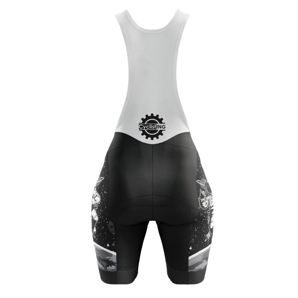 Space White Fietsbroek met Bib