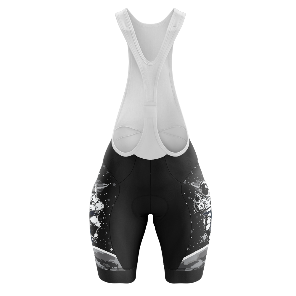Space White Fietsbroek met Bib