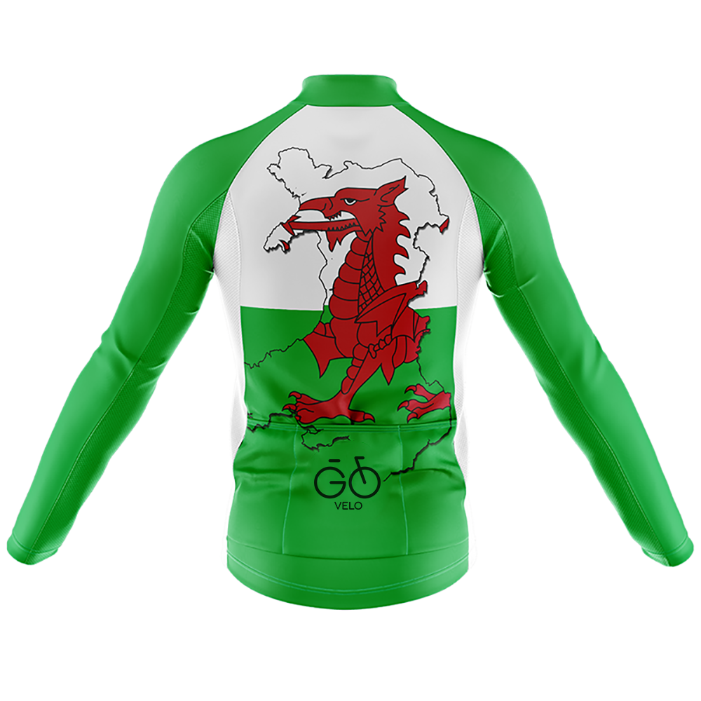 Wales Lange Mouw Fietsshirt
