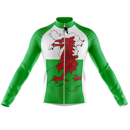 Wales Lange Mouw Fietsshirt