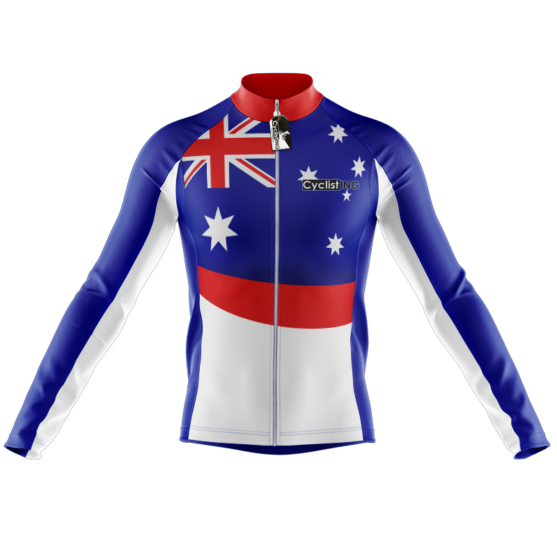 Australië Lange Mouw Fietsshirt