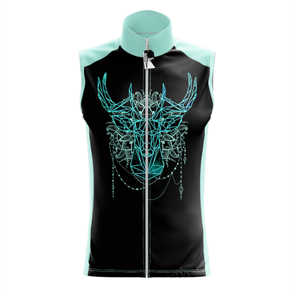 Geometric Deer Sleeveless Cycling Jersey