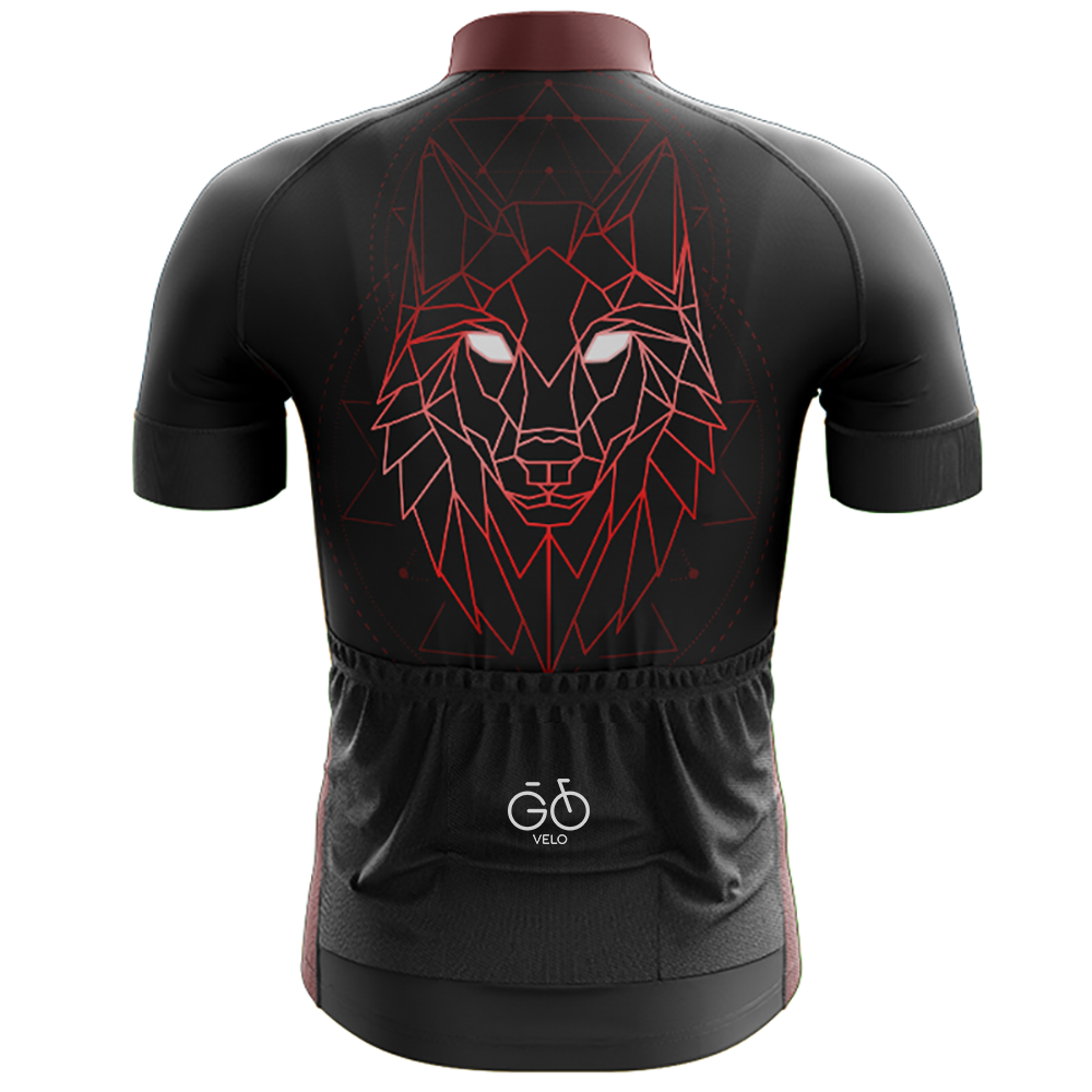 Geometric Wolf Cycling Kit