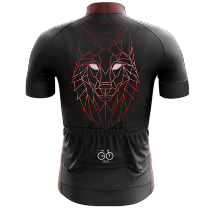 Geometric Wolf Cycling Kit