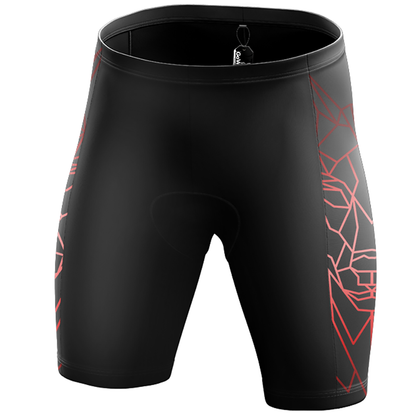 Geometrische Wolf Fietsbroek