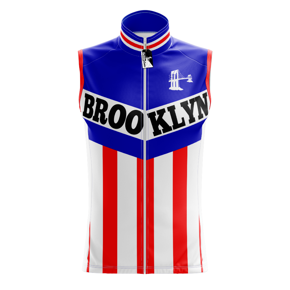 Retro Brooklyn Mouwloos Fietsshirt