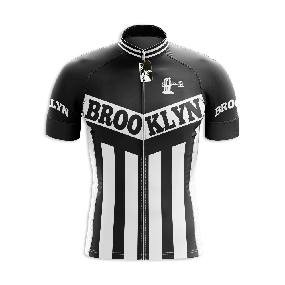 Retro Brooklyn Fietsshirt Korte Mouw