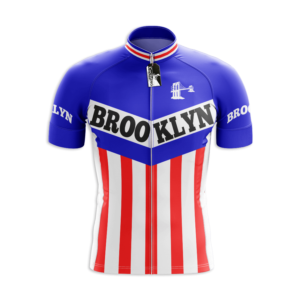 Retro Brooklyn Fietsshirt Korte Mouw