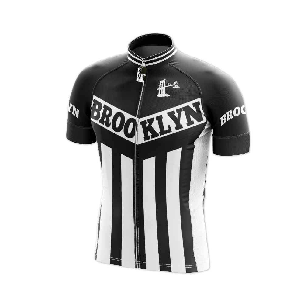 Retro Brooklyn Fietsshirt Korte Mouw