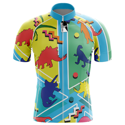 Dinosaurus korte mouw fietsshirt