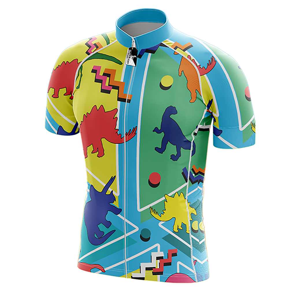 Dinosaurus korte mouw fietsshirt