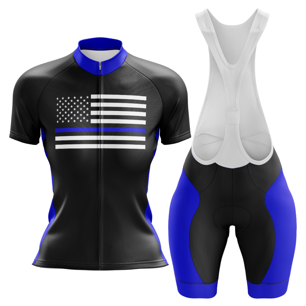 Blauwe Amerikaanse fietsset