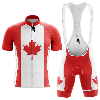 Fietskledingset met Canadese vlag en gratis pet
