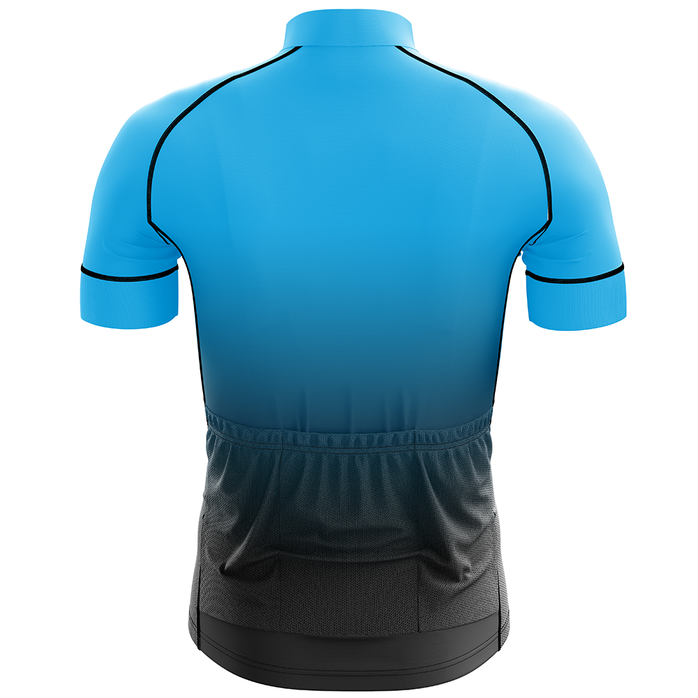 Cyan Short Sleeve Cycling Jersey