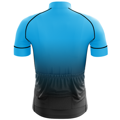 Cyan Short Sleeve Cycling Jersey