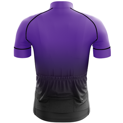 Paars fietsshirt met korte mouwen