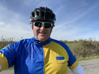 Support Oekraïne Fietsshirt Korte Mouw