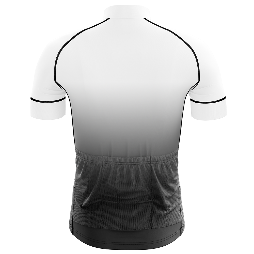 White Short Sleeve Cycling Jersey
